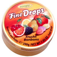 Леденцы Woogie Fine Drops Multifruit со вкусом Мультифрукт, 200 г